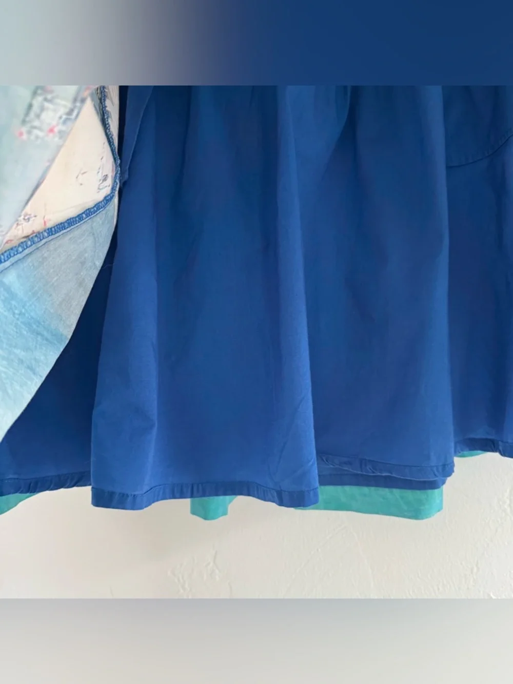 Boden St. Ives Florence Harbour Beach Seaside Scene Printed Pleated A-Line Skirt